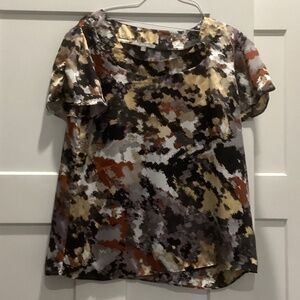 NY Collection-Top-Size XL-Color/ Brown Multi